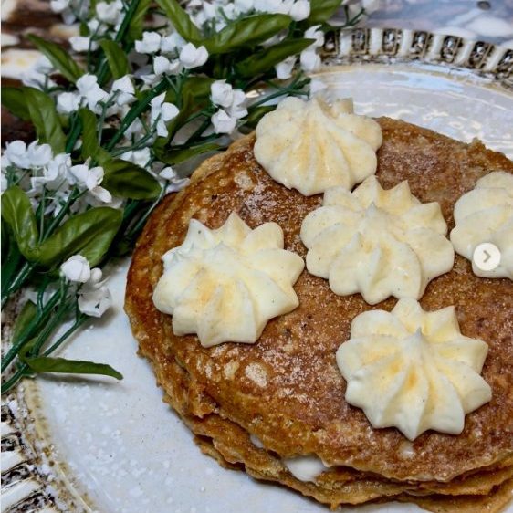 Lemon ricotta pancakes served at Crave Café